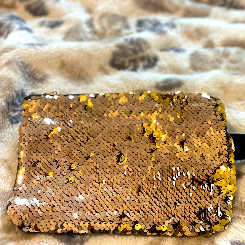 Glitter waist pouch belt